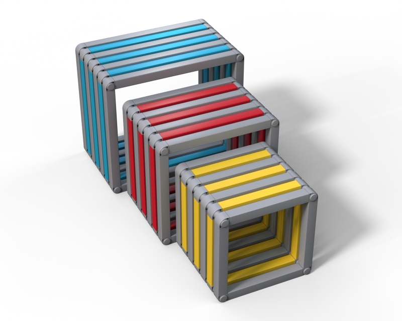 Скамейка подводная Дельта-фитнес, 610х610х610 мм. вариант 2