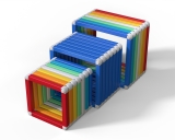 Скамейка подводная Дельта-фитнес, 610х610х610 мм. вариант 2