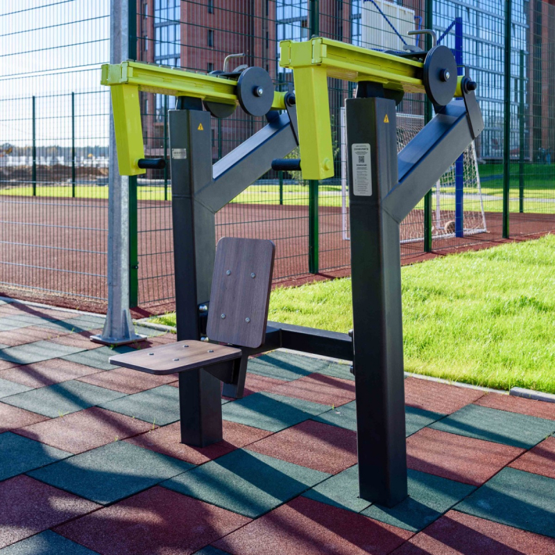 Уличный тренажер Жим вверх с переменной нагрузкой ZAVODSPORTA P-1801