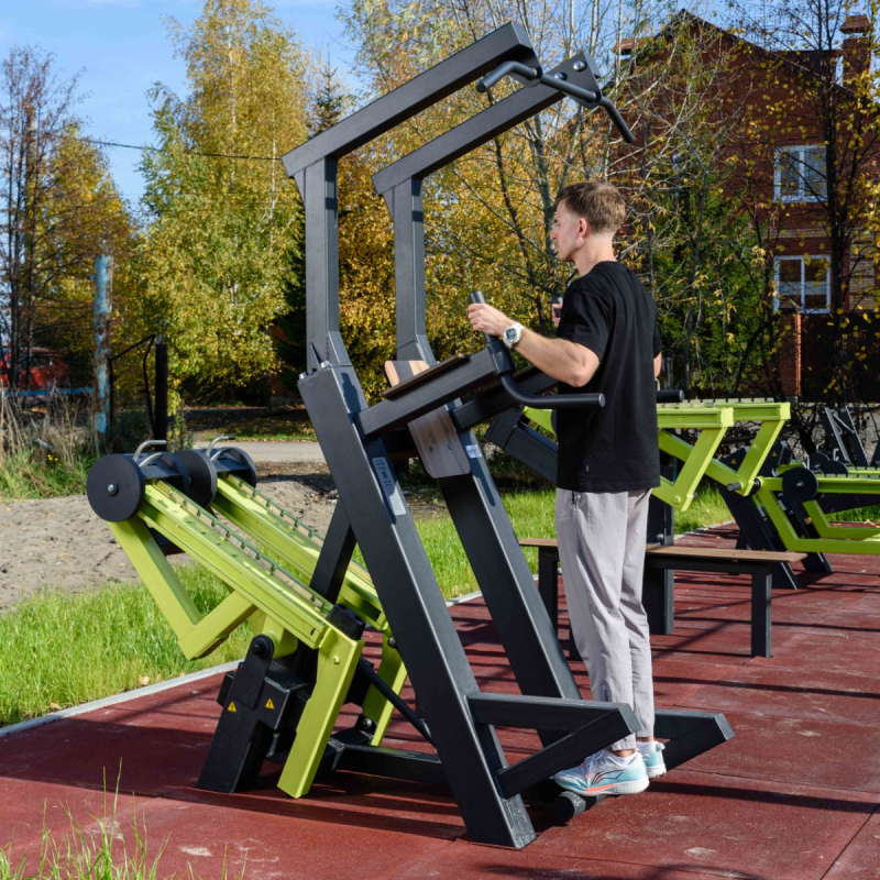 Уличный тренажер Гравитрон с переменной нагрузкой ZAVODSPORTA P-1803