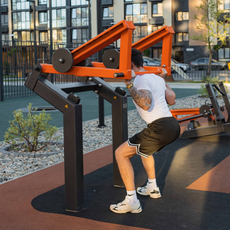 Уличный тренажер Приседание с переменной нагрузкой ZAVODSPORTA P-1804
