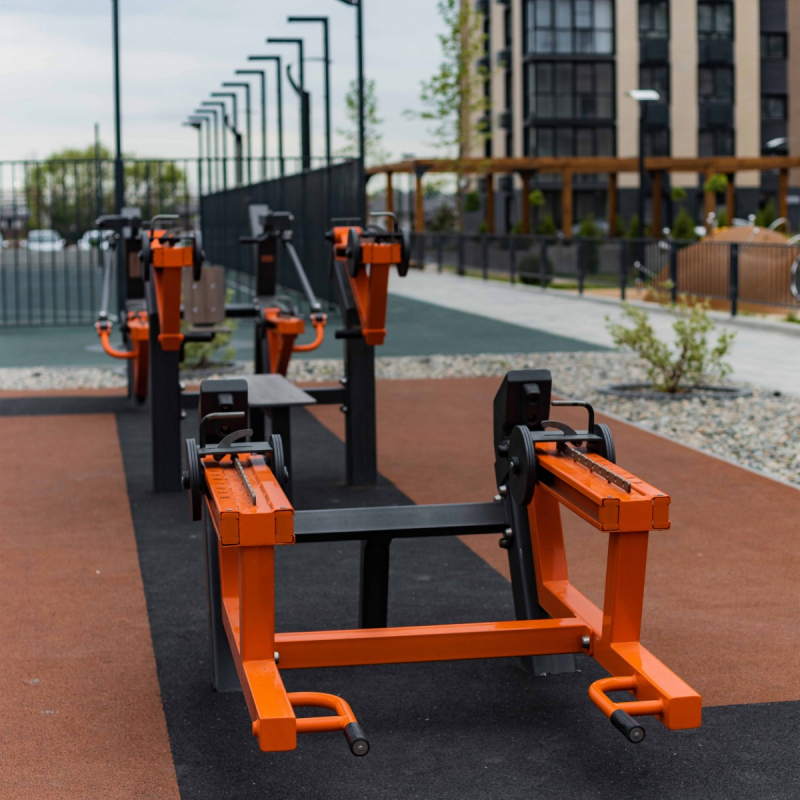 Уличный тренажер Жим лежа с переменной нагрузкой ZAVODSPORTA P-1800