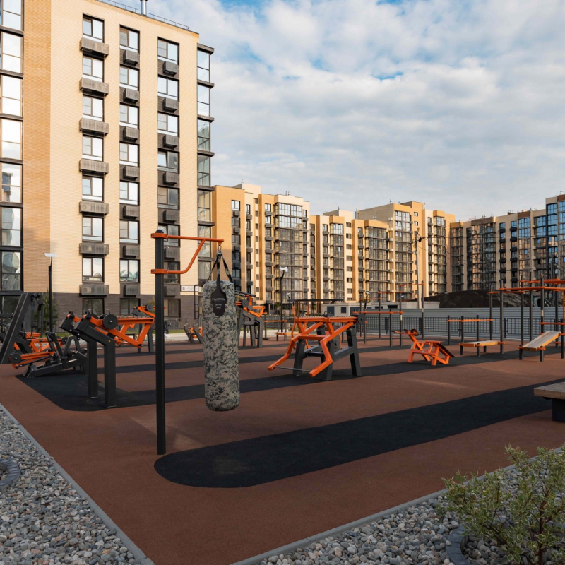 Уличный тренажер Приседание с переменной нагрузкой ZAVODSPORTA P-1804