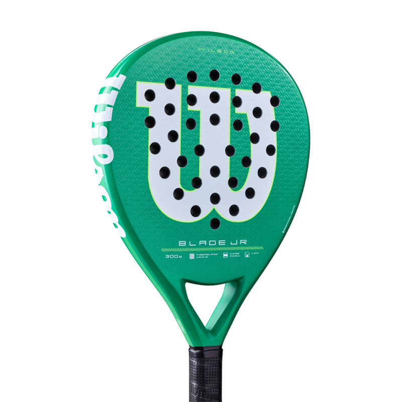 Ракетка для падела WILSON Blade Jr V4 Padel, WR213811U0, для начин-х, стекловолокно, зеленый