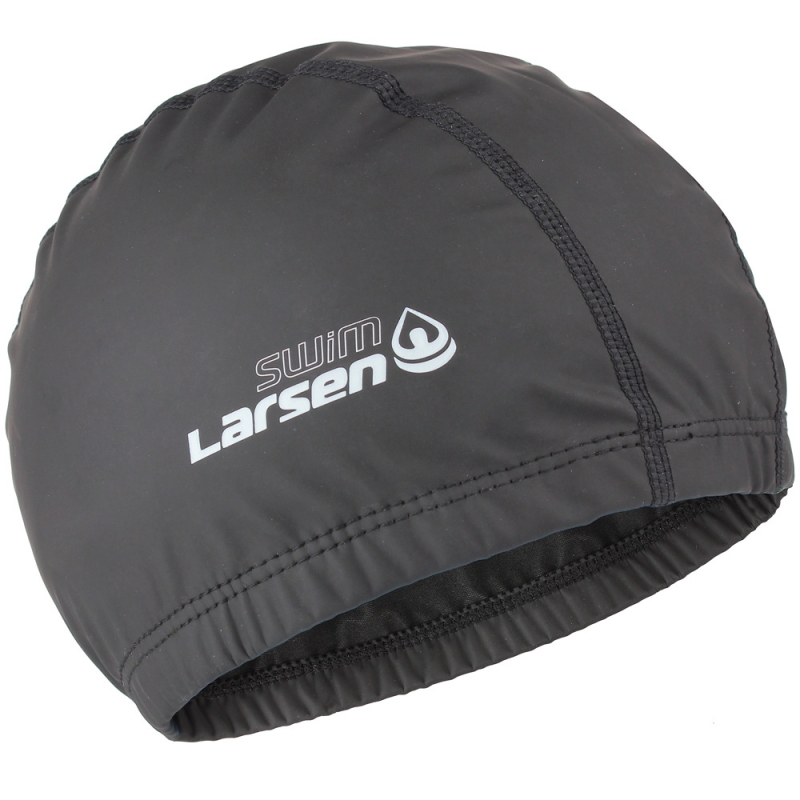 Шапочка плавательная Larsen Swim PU100 черная