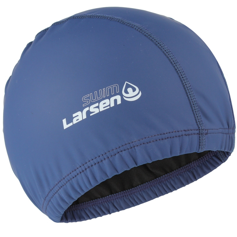 Шапочка плавательная Larsen Swim PU100 синяя