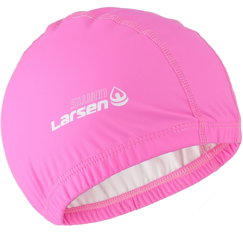 Шапочка плавательная Larsen Swim PU100 розовая