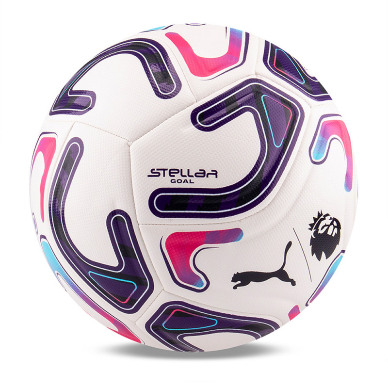 Мяч футб. PUMA Stellar Goal PL Reactivity, 08519301, размер 5, 16п, ТПУ, маш. сш, бело-фиолетово-розовый