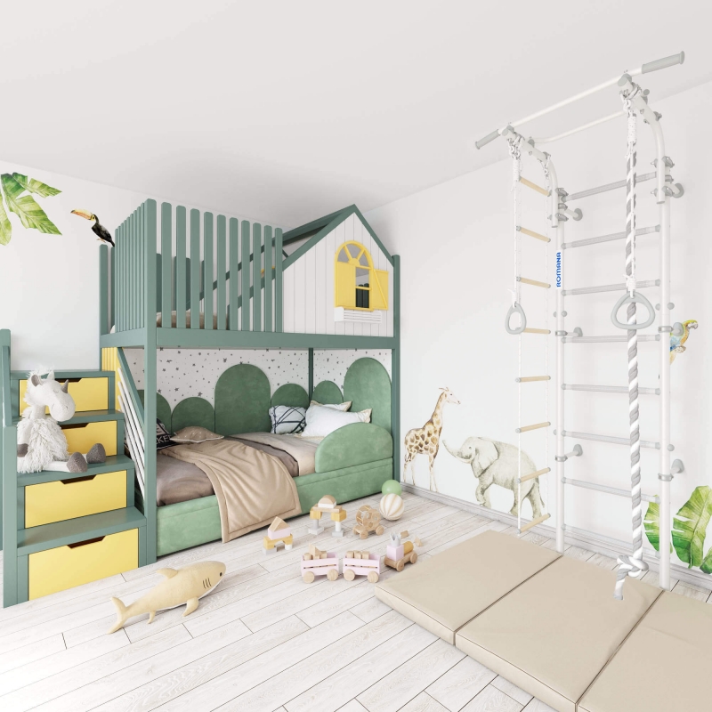 Комплекс «Шведская стенка ROMANA Next Pastel +»