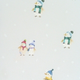 Мат (мягкий щит) принт Romana 1000*1000*100, в 2 сложения (Пингвины)