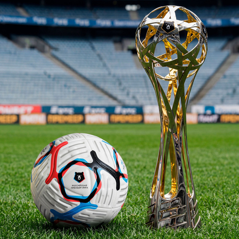 Мяч футб. KELME Russian Premier League, 7601QU5216-100, размер 5, FIFA Pro, 10п, ПУ, термосш, бел-син-кр