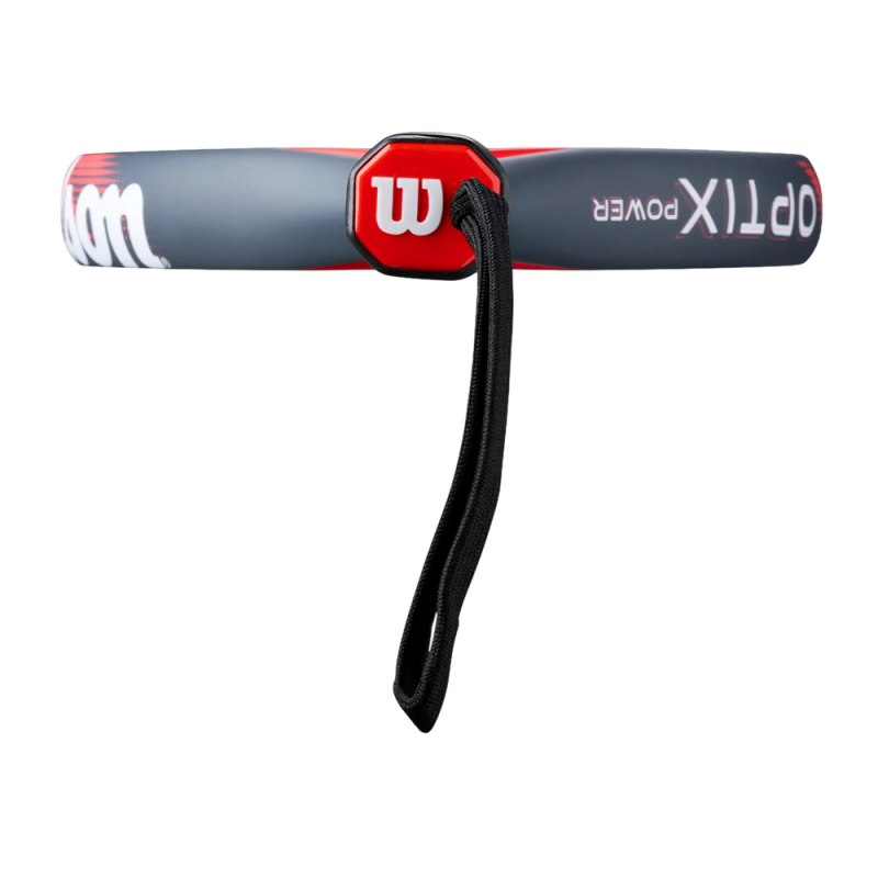 Ракетка для падела WILSON Optix V2 Power FRM RD, WR190811U2, для начин-х, стекловолокно, черно-красный