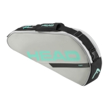 Сумка-чехол HEAD Tour Racquet Bag S, 260944-CCTE, с карманом для 3 тен.ракеток, серо-бирюзовый