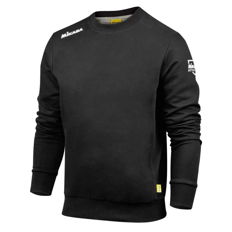 Толстовка спорт. MIKASA MT529-049-XS, размер XS, 70% хлопок, 30% полиэстер, черный
