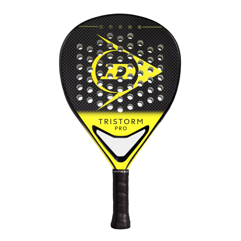Ракетка для падела Dunlop Tristorm Pro, 10359946, для опытных игроков, графит, черно-желтый