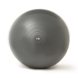 Мяч гимн. TORRES, FB122575, диам. 75 см, эласт. ПВХ, с защ.от взрыва, с насосом, серый