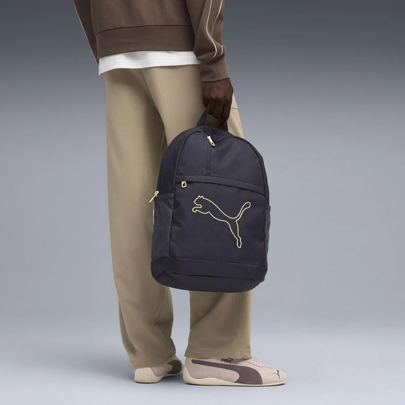 Рюкзак спорт. PUMA Plus Backpack, 09118008, полиэстер, черный
