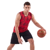 Форма баскетб. игровая TORRES Pro, B-1033-04-2XL, размер 2XL, 100% полиэстер, красно-черный