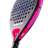 Ракетка для падела BULLPADEL Wonder 27, 497250, для продв.игроков, стекловолокно, карбон, черно-роз