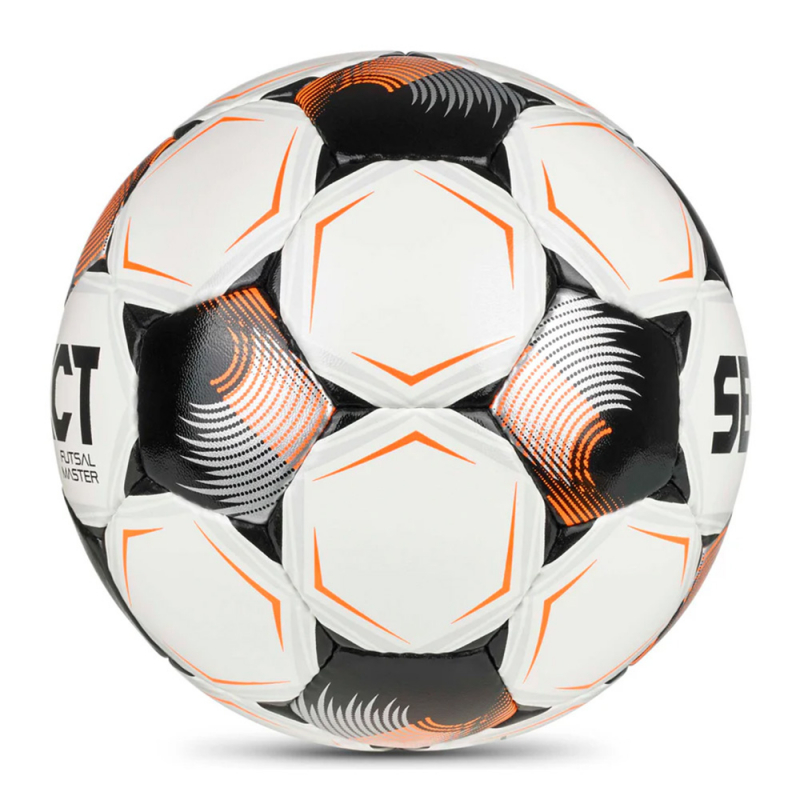 Мяч футзал. SELECT Futsal Master V26, 1043471004, размер 4, Basic, 32п, ПУ, руч.сш, бело-черно-оранж