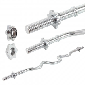 Гриф Z-образный Start Up HY-B-022 Д25мм, дл1.2м, макс.вес 150кг + 2 замка-гайки