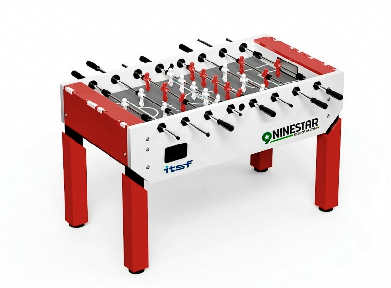 Игровой стол - футбол "NineStar Iron Pro ITSF Red"(144х75.5х90)