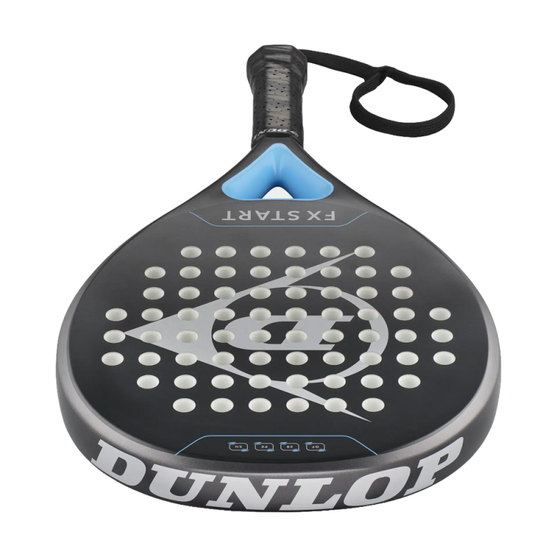 Ракетка для падела Dunlop FX Start, 10370737, для начинающих, гибрид, графит, черно-синий