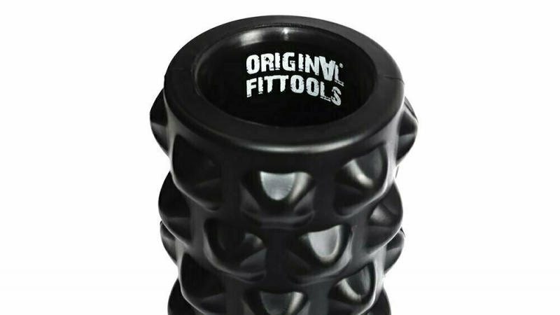 Цилиндр массажный 33,5х14 см черный Original FitTools FT-PU-13