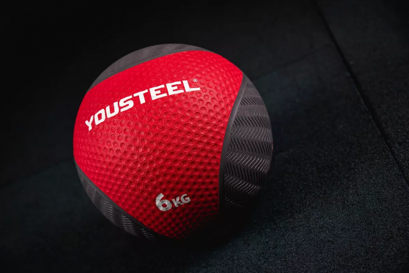 Резиновый медбол 6 кг YOUSTEEL