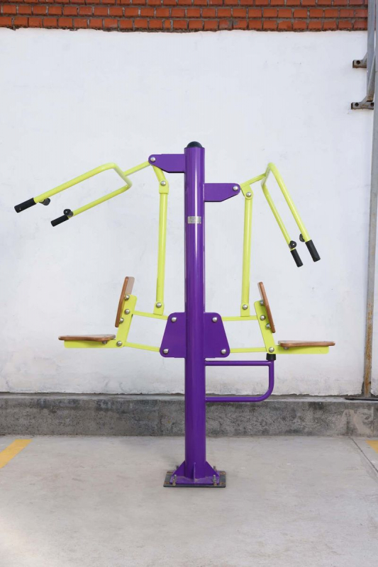 Уличный тренажер Тяга Сверху - Жим от груди ZAVODSPORTA S-1056