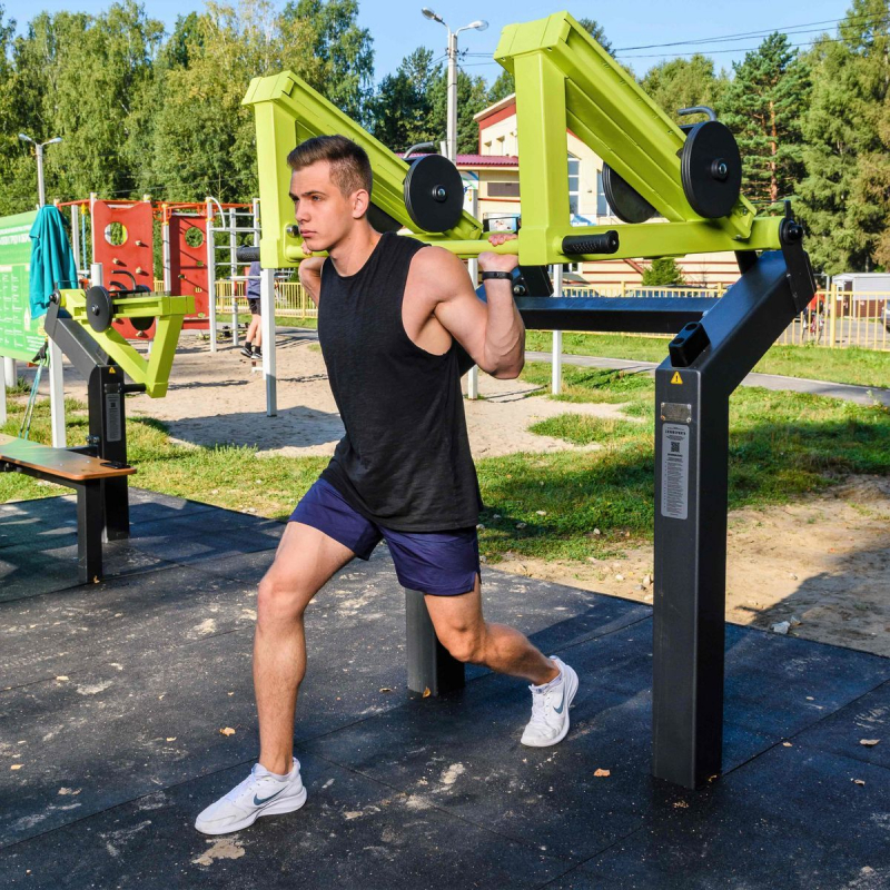 Уличный тренажер Приседание с переменной нагрузкой ZAVODSPORTA P-1804
