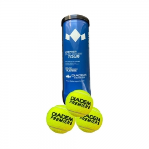 Мячи для большого тенниса DIADEM Premier Clay Court Tour 3B, Europe-Ball-ClayTour-3B, упаковка 3 мяча, ITF