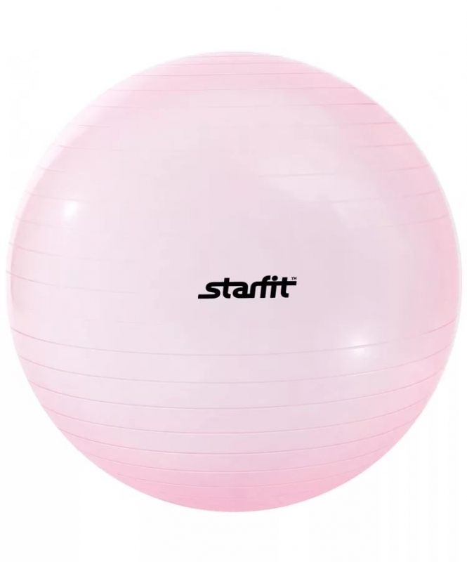 Мяч гимнастический GB-105 85 см, прозрачный, розовый, Starfit
