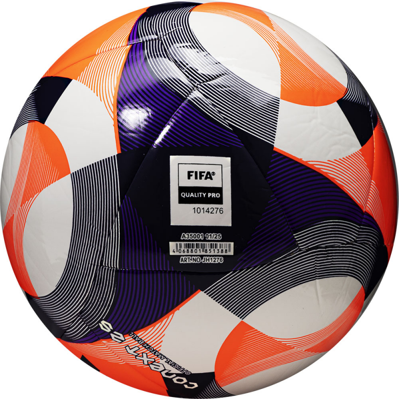 Мяч для пляж. футб. ADIDAS Conext 25 Pro Beach, JH1276, размер 5, FIFA Pro, 14 пан, ТПУ, маш.сш, оранж