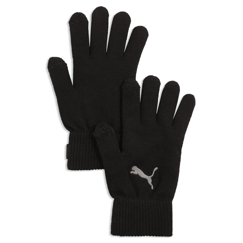 Перчатки PUMA ESS gloves, 04218501, р.M, вискоза, полиэстер, нейлон, эластан, акрил, метал.нить, черн