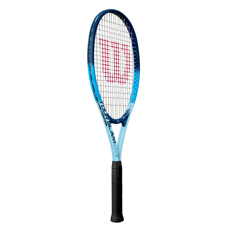 Ракетка б/т Wilson Tour Slam Lite Gr3, WR199010U3, для любит, алюминий, со струнами, сине-голубая