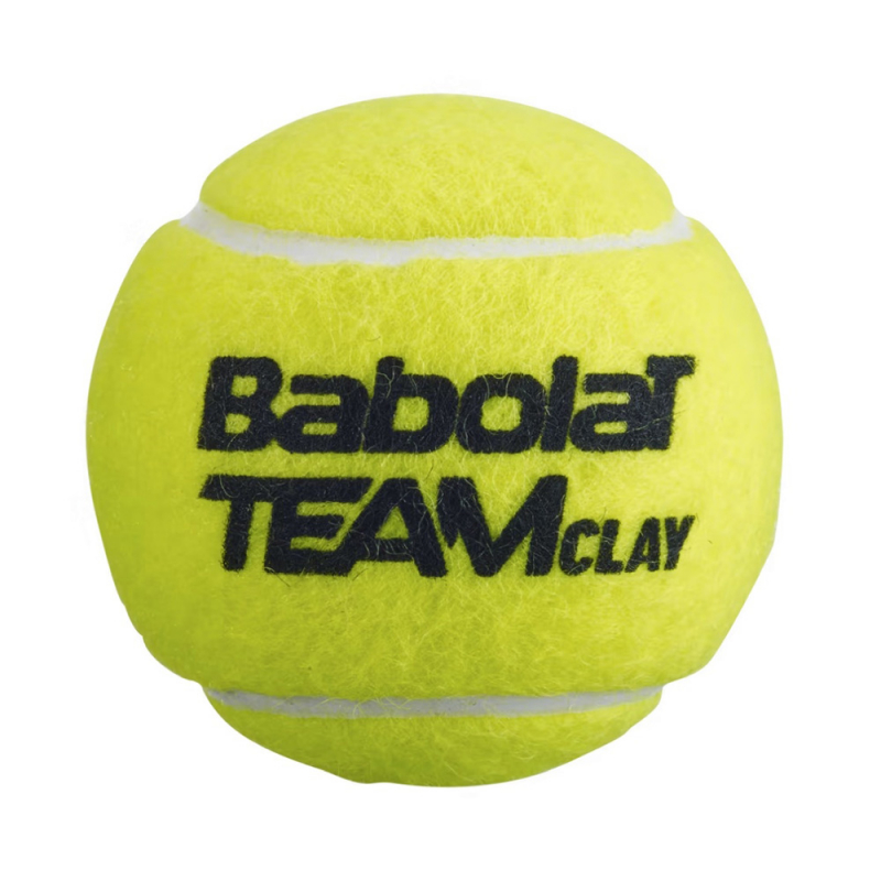 Мяч теннисный BABOLAT Team Clay, 502080, уп.4 шт, одобр.ITF, войлок, нат.резина, желтый