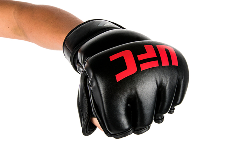 Перчатки MMA для грэпплинга UFC 7 унций чёрные L/XL 90074-20/UHK-69154