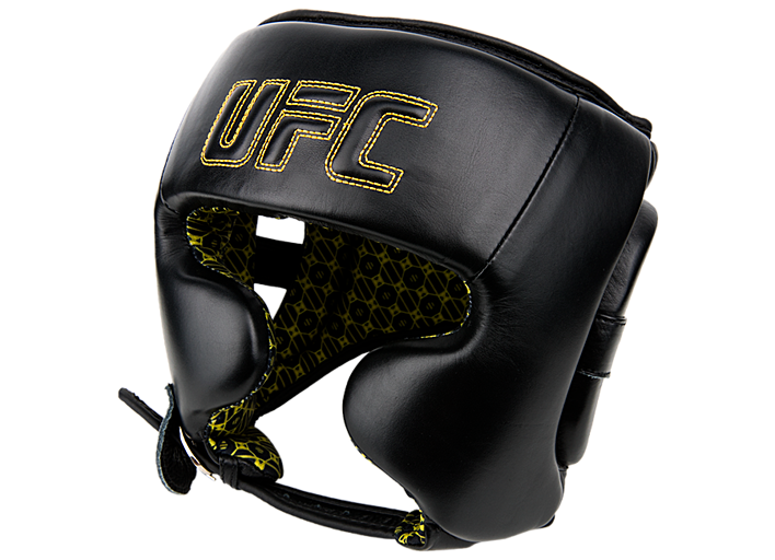 Шлем с защитой щек на шнуровке UFC черный - S\M UHK-75054