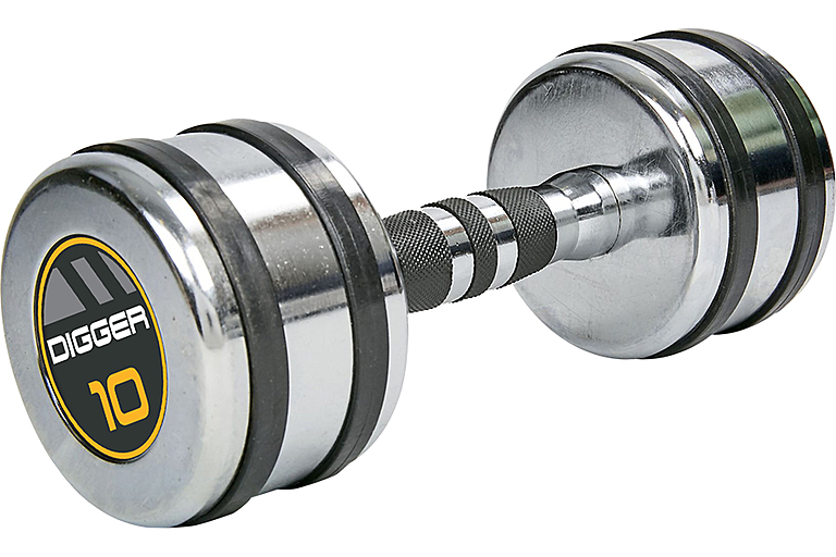 Комплект хромированных гантелей 10 пар от 1 до 10 кг Hasttings Digger HD51D5B-1-10