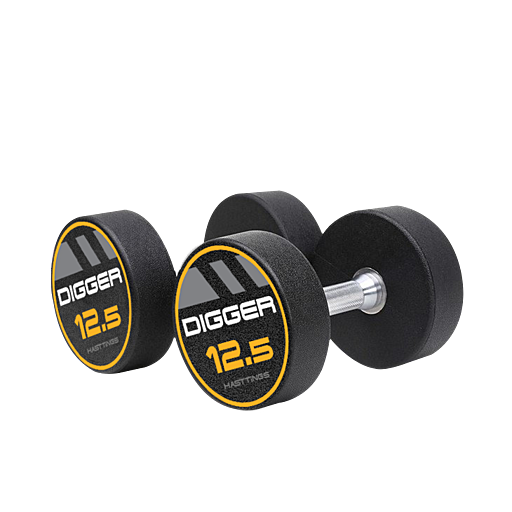 Комплект полиуретановых гантелей 10 пар от 12.5 до 35кг Hasttings Digger HD51D4C-12.5-35 HD51D4C-12,5-35