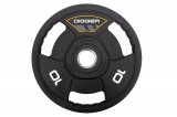 Диск олимпийский полиуретановый 3-х хватовый 10кг Hasttings Digger HD51C3A-10