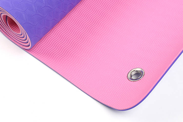 Коврик для йоги TPE 6 мм, фиолетовый, двухсторонний (с люверсами) Hasttings Digger HD22D1C-Purple