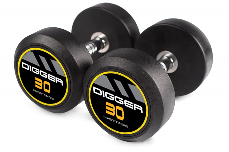 Комплект обрезиненных гантелей 10 пар от 12.5 до 35кг Hasttings Digger HD51D2A-12.5-35 HD51D2A-12,5-35