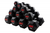 Комплект обрезиненных октагональных гантелей 10 пар от 2.5 до 25кг UFC Octagon Dumbbell UHA-75538-84