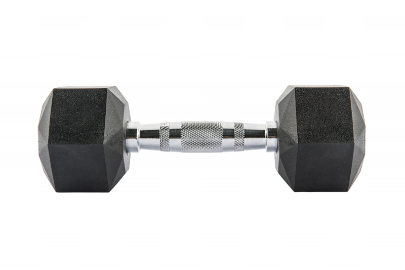 Комплект обрезиненных октагональных гантелей 10 пар от 2.5 до 25кг UFC Octagon Dumbbell UHA-75538-84
