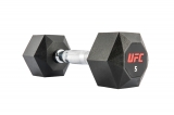 Комплект обрезиненных октагональных гантелей 10 пар от 2.5 до 25кг UFC Octagon Dumbbell UHA-75538-84