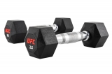 Комплект обрезиненных октагональных гантелей 10 пар от 2.5 до 25кг UFC Octagon Dumbbell UHA-75538-84