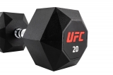Комплект обрезиненных октагональных гантелей 10 пар от 2.5 до 25кг UFC Octagon Dumbbell UHA-75538-84