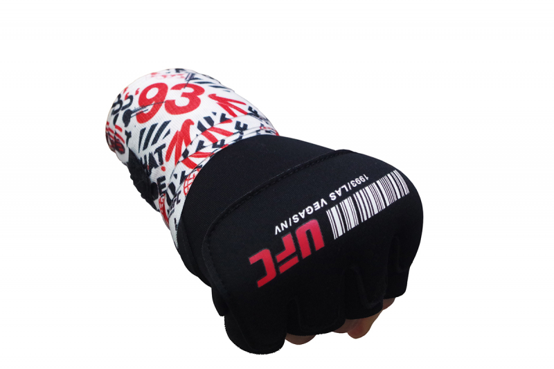 Гелевые бинты UFC Gel Glove Wraps RD/WH, SM UHK-75692